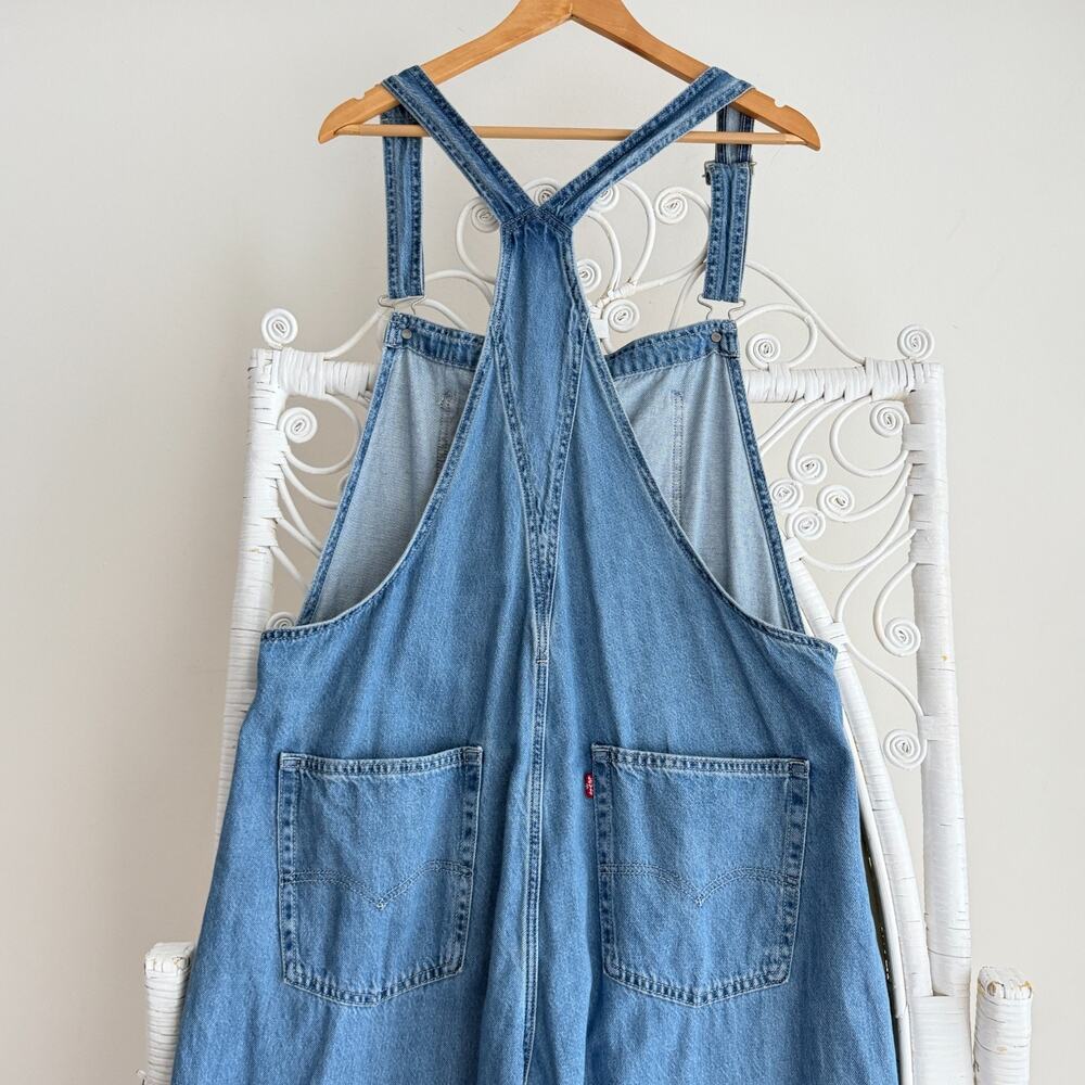 Levi's Denim Overalls Womens XL Bib Dungarees Cottage Farm Prairie Country Boho - Picture 7 of 9